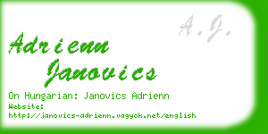 adrienn janovics business card
